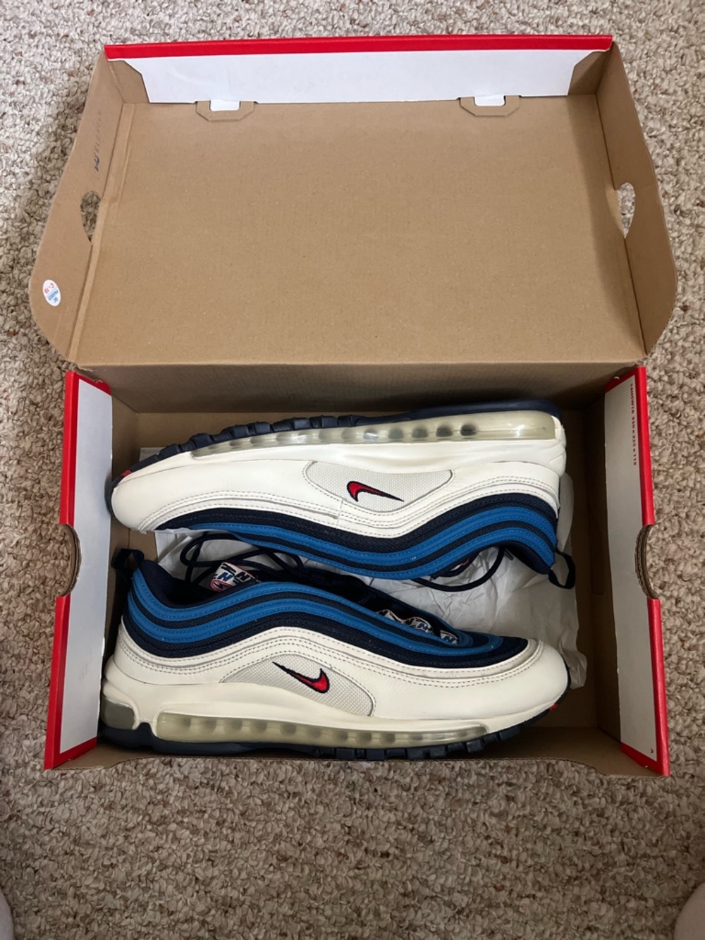 Nike Air Max 97 Blue/White Sneaker - Picture 1 of 2